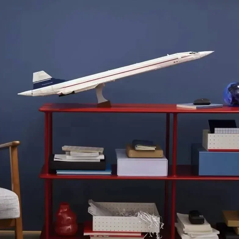 10318 Concorde Airbus Building Blocks tecnico 105CM modello di aeroplano giocattoli educativi in mattoni per bambini regali di natale