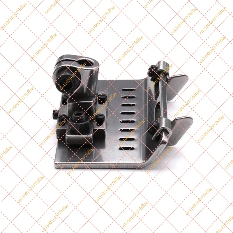 Adjustable All-Steel Presser Foot for Multi-Needle Machines with, Placket Positioning & Movable Stop Attachment