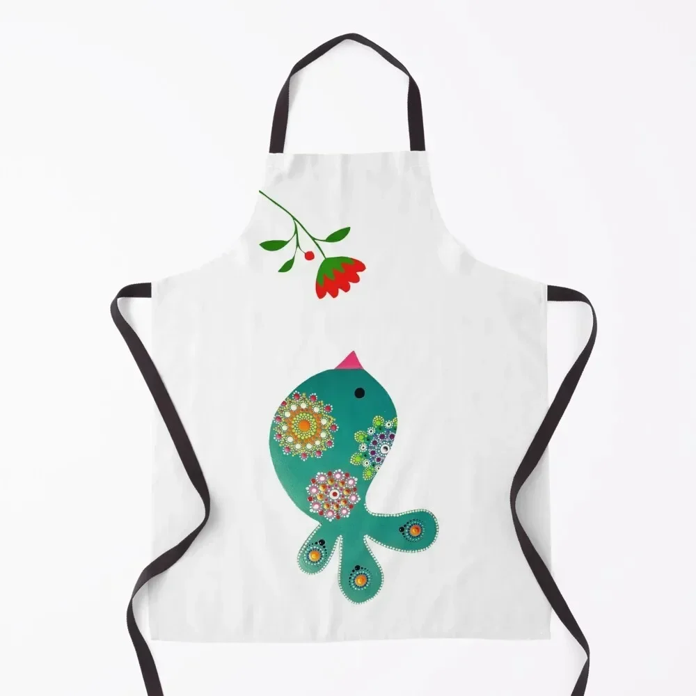 

Green bird Apron House Things For Home And Kitchen Bib For Kitchen Apron