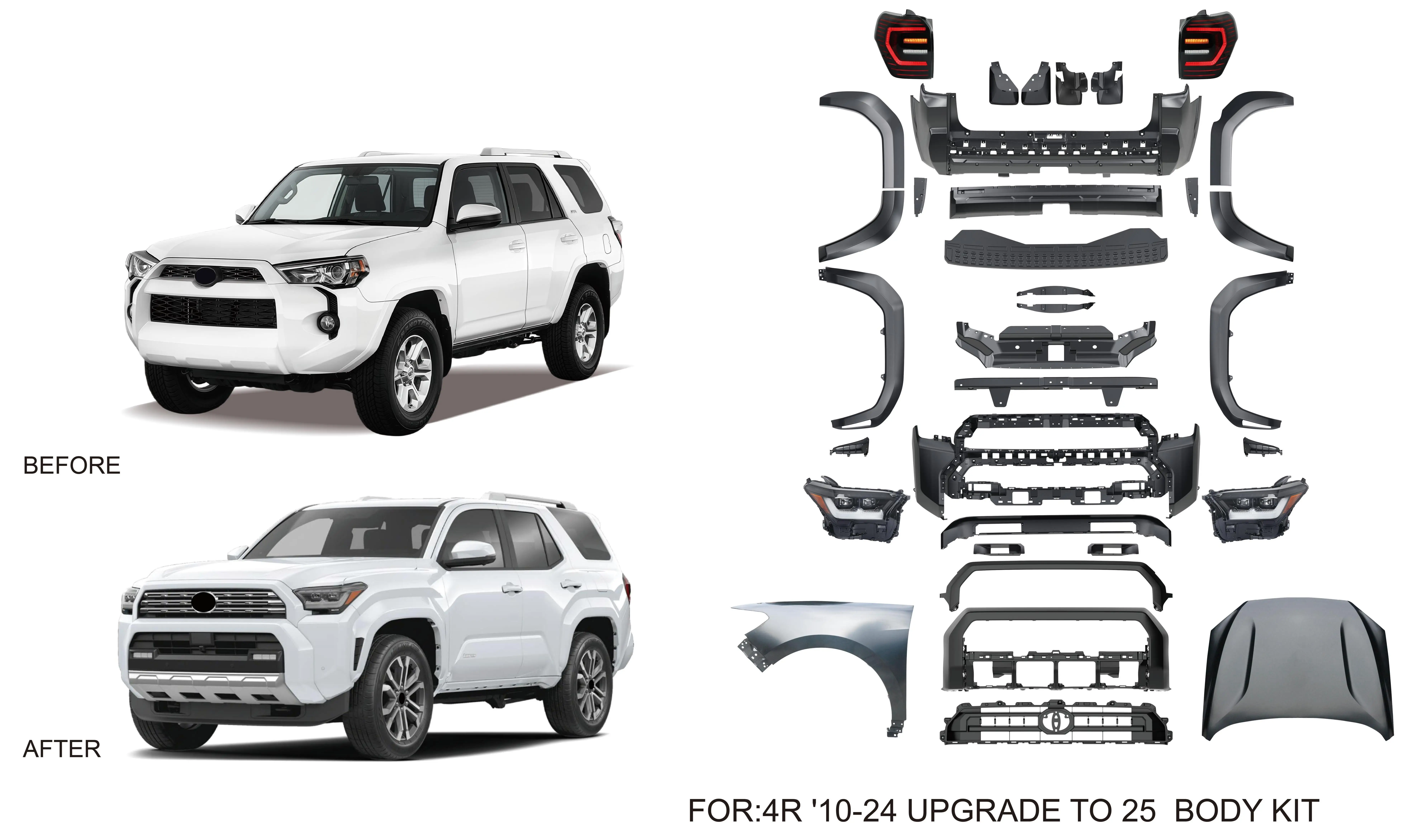 STLF DT Upgrade Body Kit 4R 10-24 Old Upgrade to New 2025 Facelift for Toyotas 4Runner 10-24 4