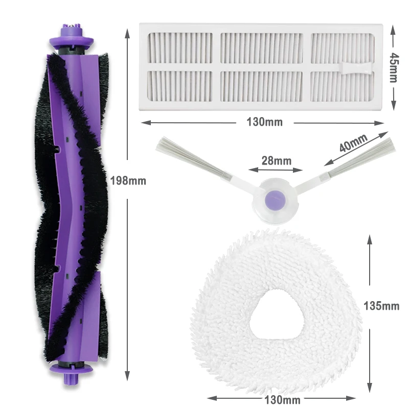 فرشاة الجانب الرئيسي تصفية ممسحة الملابس البديلة ، تنوعا ، ممسحة ذاتية ، نظيفة ، روبوت ، ملحقات مكنسة كهربائية ، ناروال ، فريو ، J3