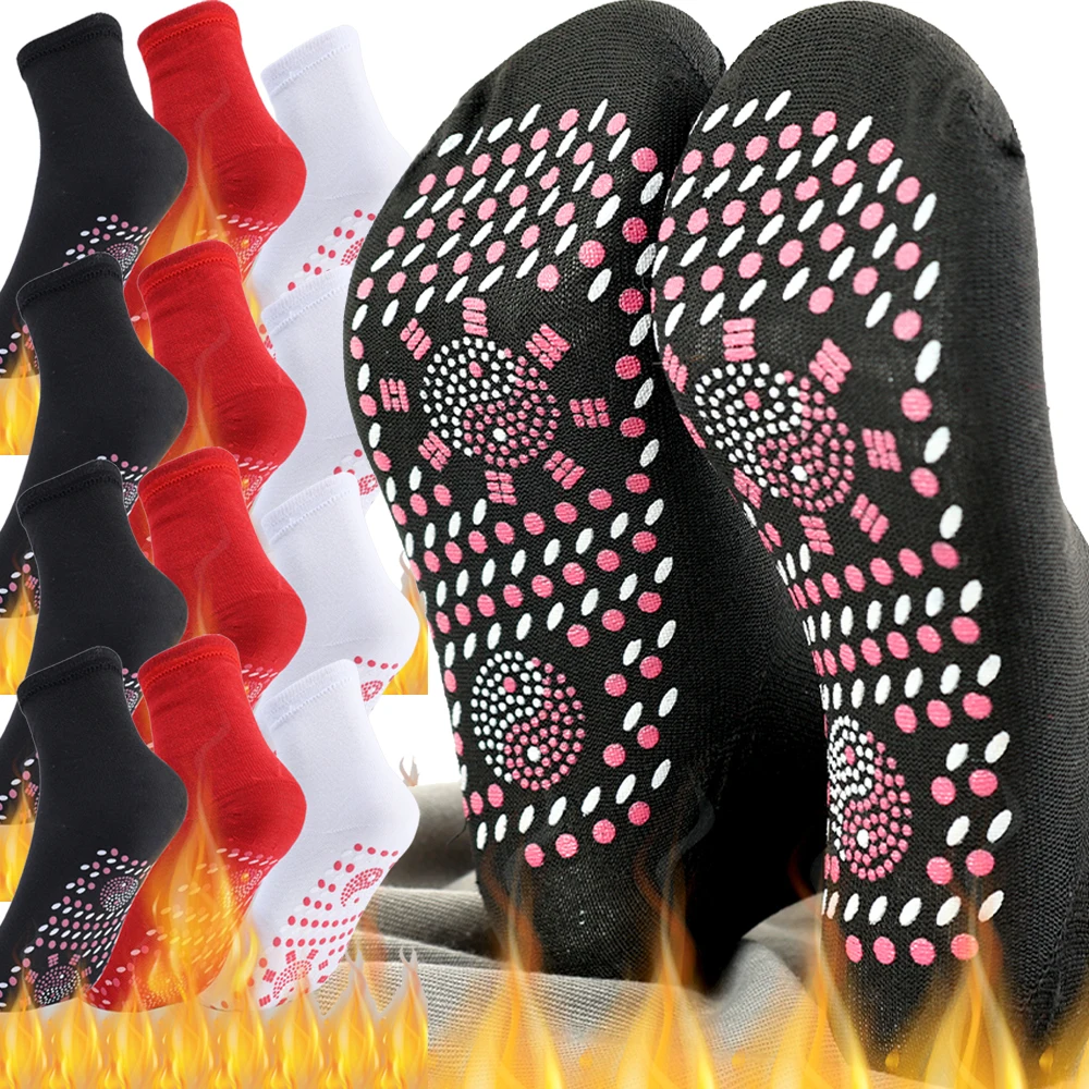 Help Warm Cold Feet Comfort Self-Heating Health Care Socks Magnetic Therapy Comfortable Women Men Tourmaline Self Heating Socks