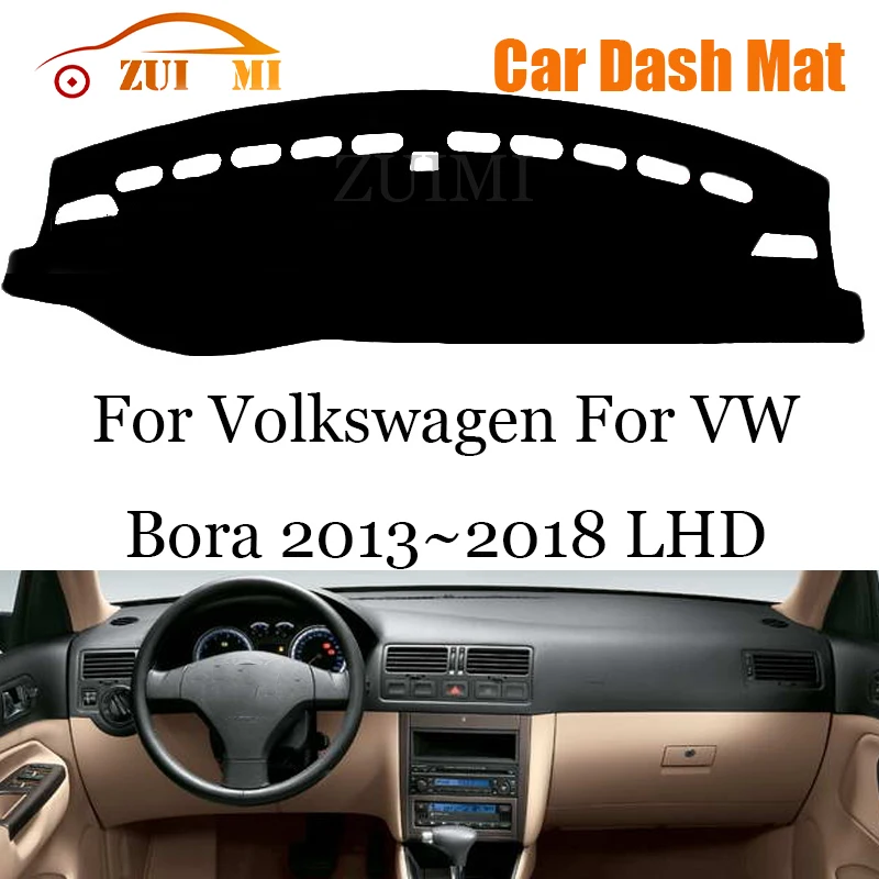 

ZUIMI Dashboard Cover Dash Mat Dashmat For Volkswagen For VW Bora 2013~2018 LHD RHD Dash Board Cover Pad Sun Shade