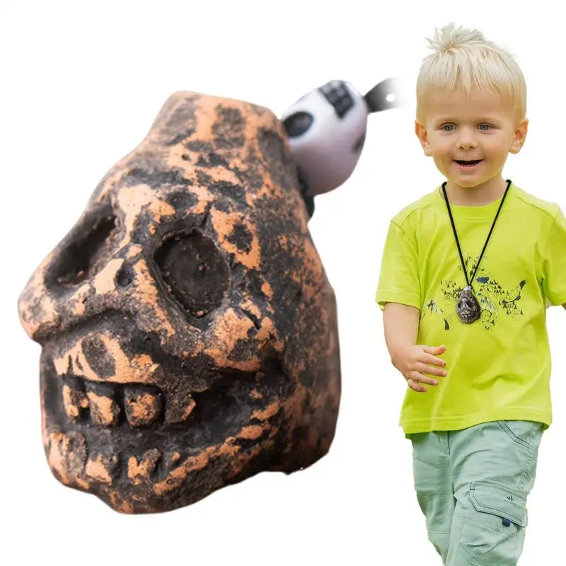 Death Whistle Blood-Curdling Sounds Screaming Aztec Death Whistle Ghost Scream Pendants and Commemorative for Halloween Pranks