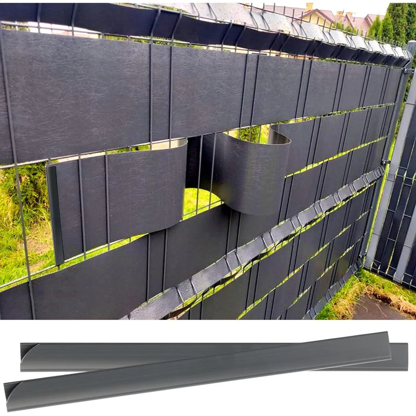 

PVC Privacy Screen Clamp Wind Protection Clamp Rail 30 Pieces Privacy Screen Mounting Clips for Patio Balcony Wall Backyard