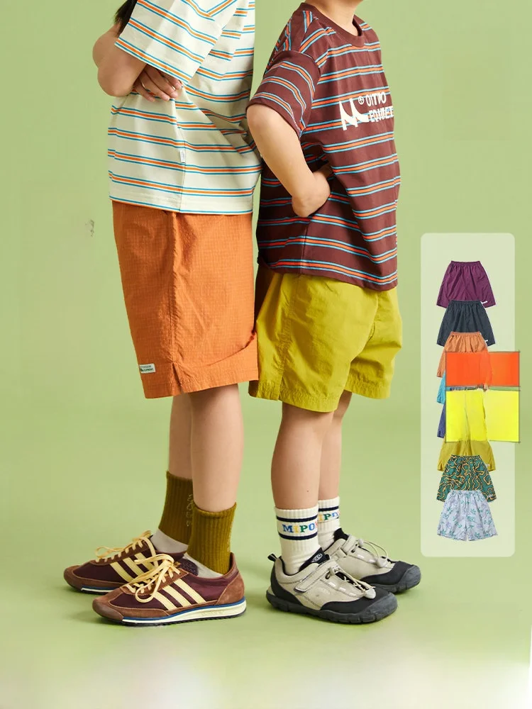

Mipo Quick Dry Shorts Children's Summer Sports Loose Fit Boys Girls Kids Family Matching Outfits Three Generations