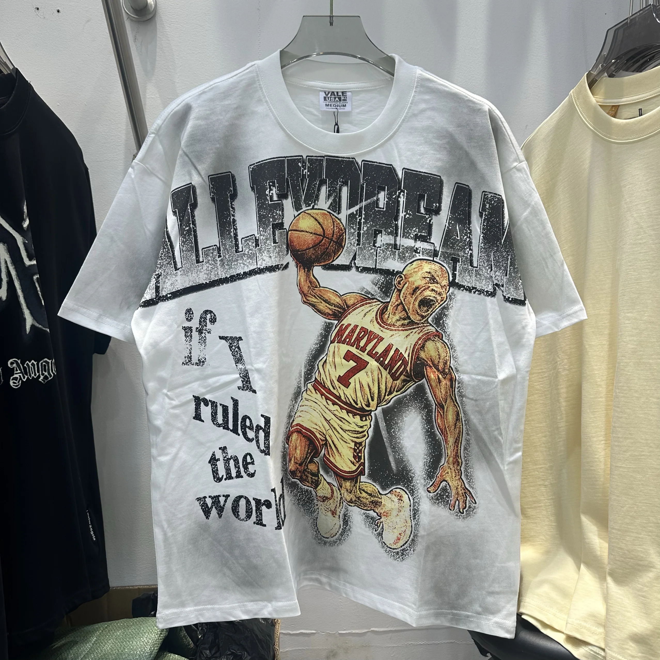 

Хлопковая футболка большого размера в стиле ретро в стиле хип-хоп ort Sve, американская модная брендовая футболка с принтом оленя, повседневная свободная футболка