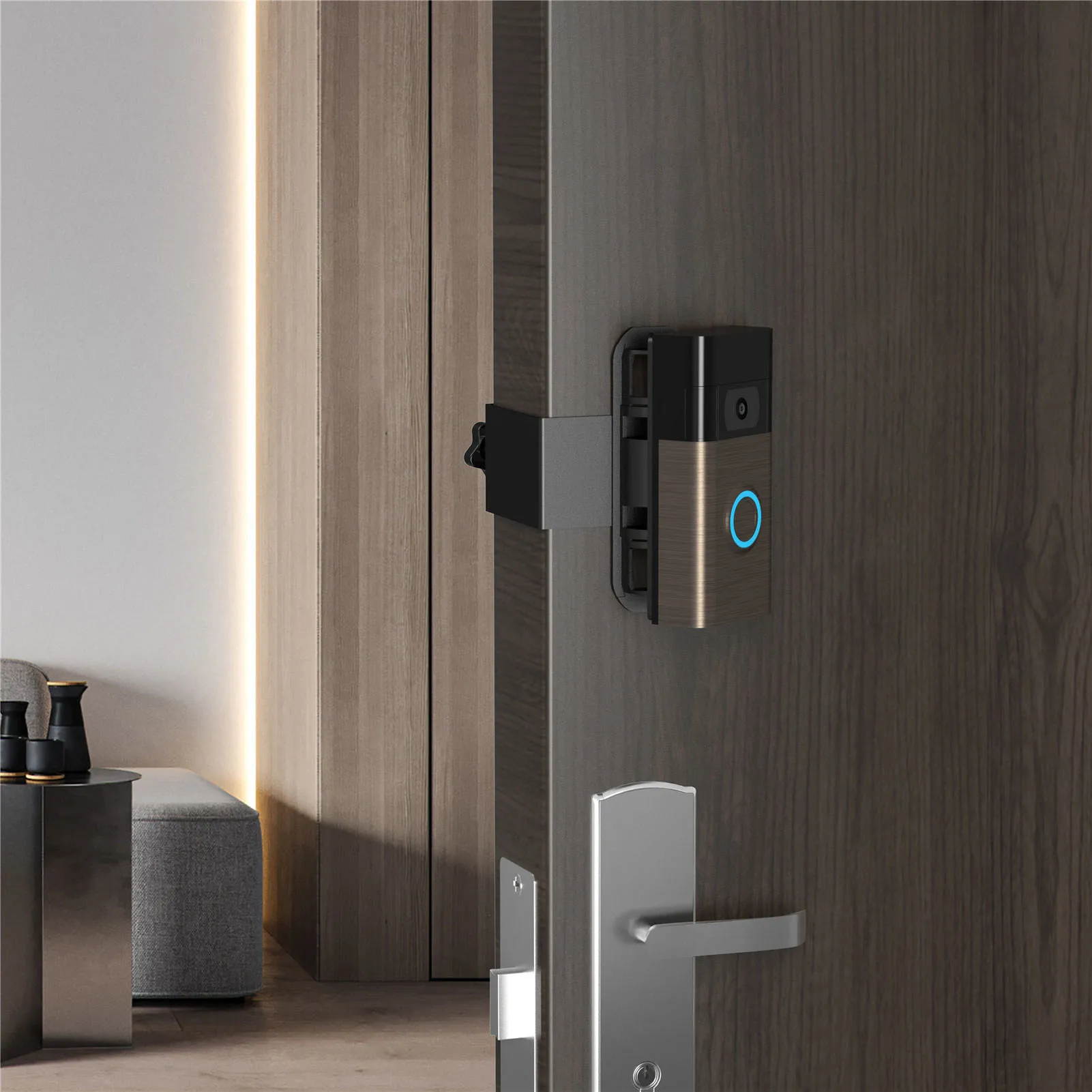 Angle Adjustment Bracket For Anti-Theft Video Doorbell Door Mount For Rings Doorbell 3/4 Generation Holder Mount For Apartment