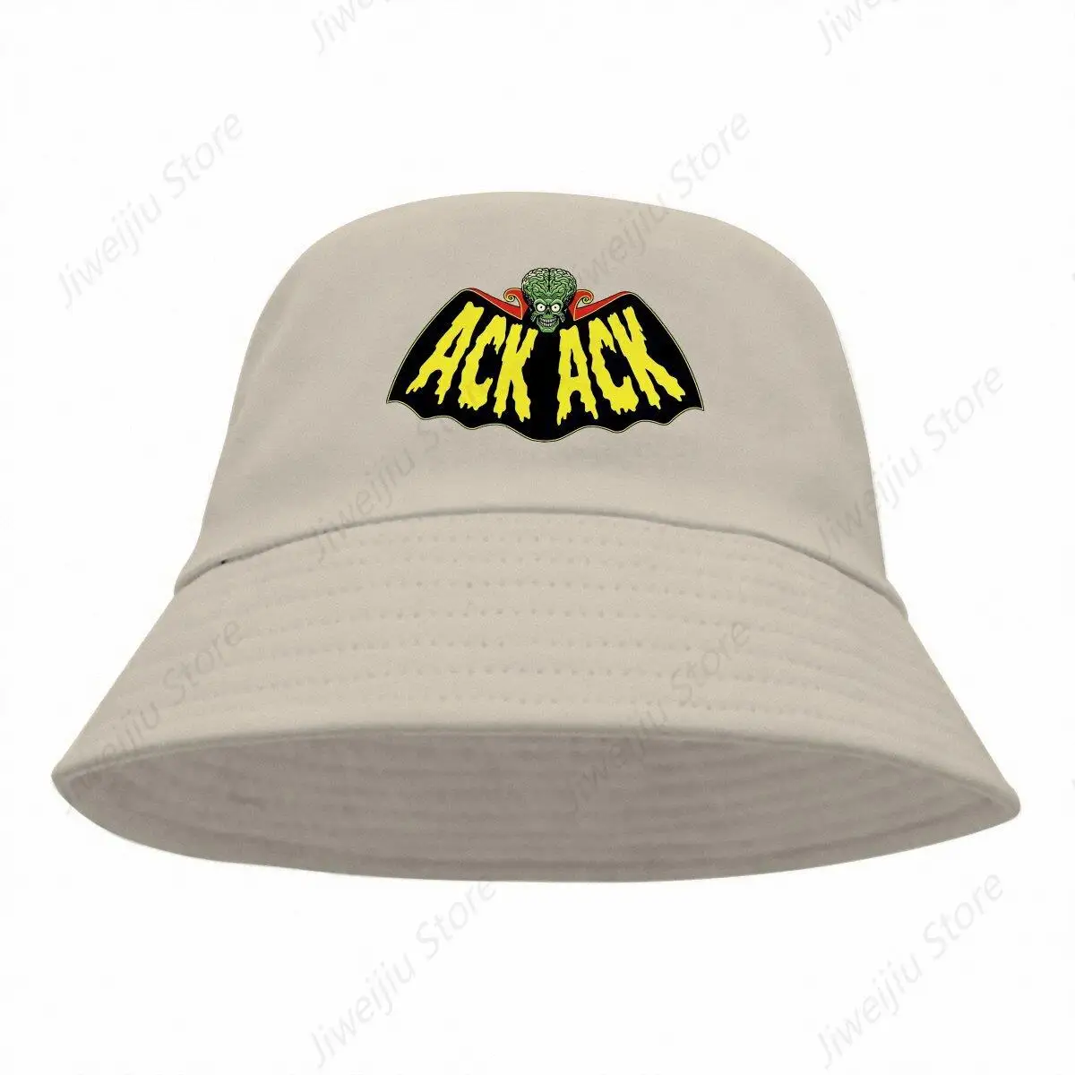 ACK Unisex Bucket Hats Mars Attacks Alien Sci-Fi Movies Hip Hop Fishing Sun Cap Fashion Style Designed