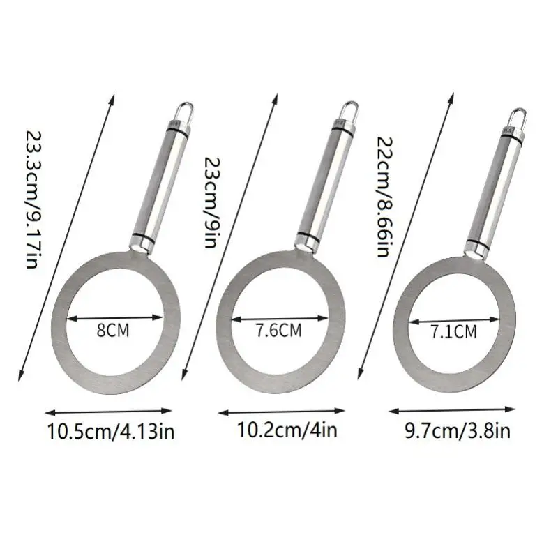 Stainless Steel Brulee Ring 6cm For Milk Tea Desserts Heat Resistant Baking Tool Professional Kitchen Essential