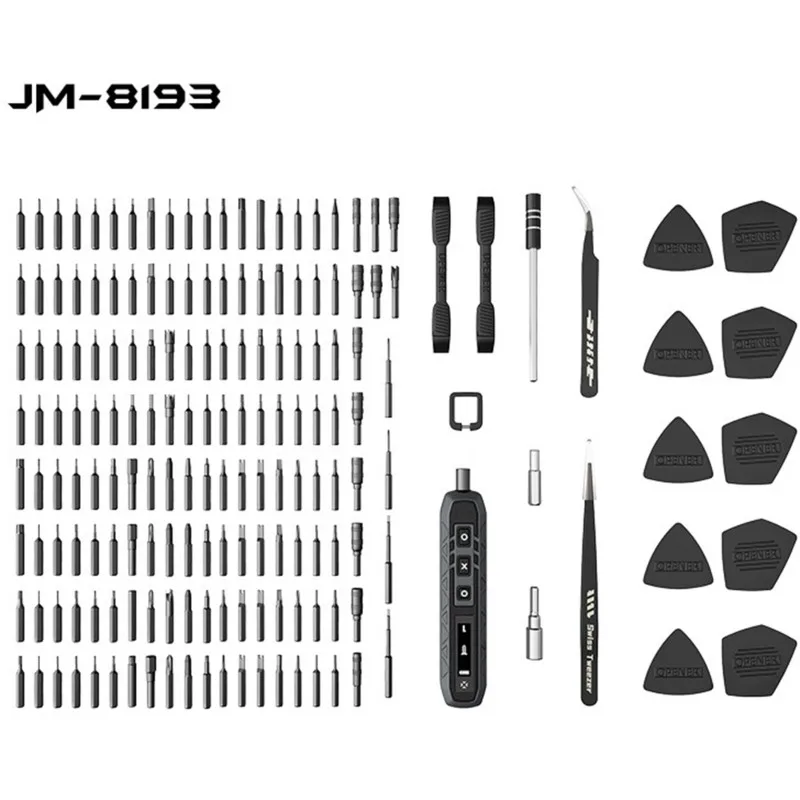 AAAF JAKEMY JM-8193 Cordless Electric Screwdriver Set 1Set 24V Compact Repair Kit For Electronics