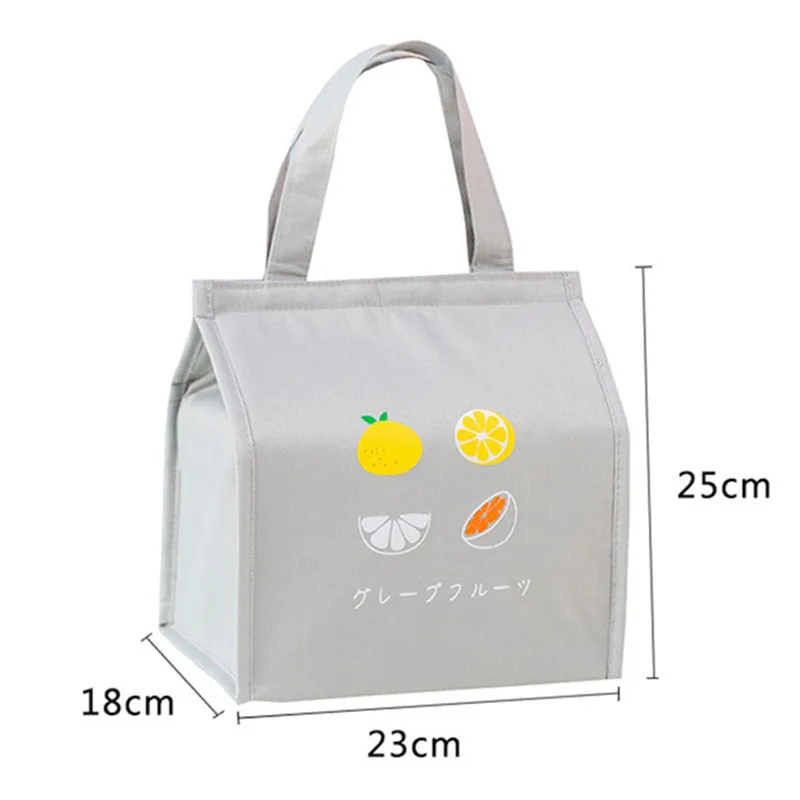 

Japanese Large Capacity Thermal Lunch Bag Waterproof Insulation Food Storage Cooler Bags Bento Box Pouch Picnic School Office