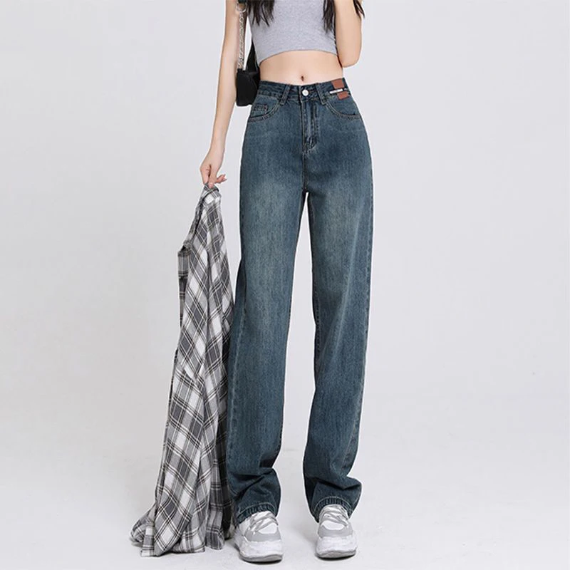 Fashion Jeans Woman Wide Pants Cowboy Pants for Women Clothing Jeans Clothing 2023 High Waisted Jeans For Woman 90s Clothes