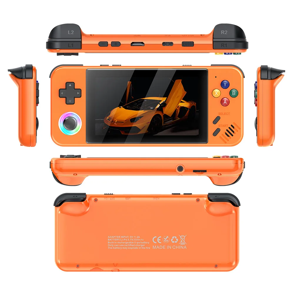 NEWM41 Retro Handheld Game Console 4.2 Inch IPS Screen 64GB Portable Gaming Device with Built in 20000Games PS1