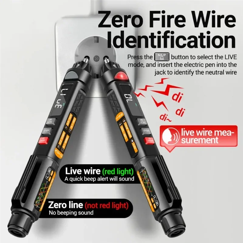 A3009 Mini Digital Multimeter Pen Smart Voice Broadcast Tester Meter Multimetro DC AC Voltage Professional Test Tools