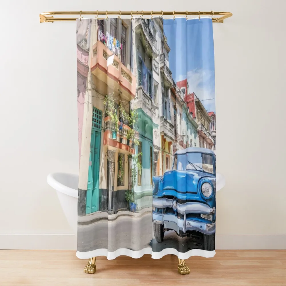 

Cuba Shower Curtain Waterproof Bath And Anti-Mold Bathroom Shower Set Luxury Bathroom Curtain