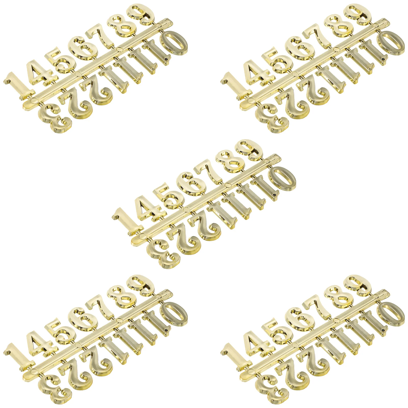

5 set Arabic Numbers For Diy Wall Clock Face Repair Kit Silver Numerals Replacement Set Large Decoration Numbers Home Bedroom