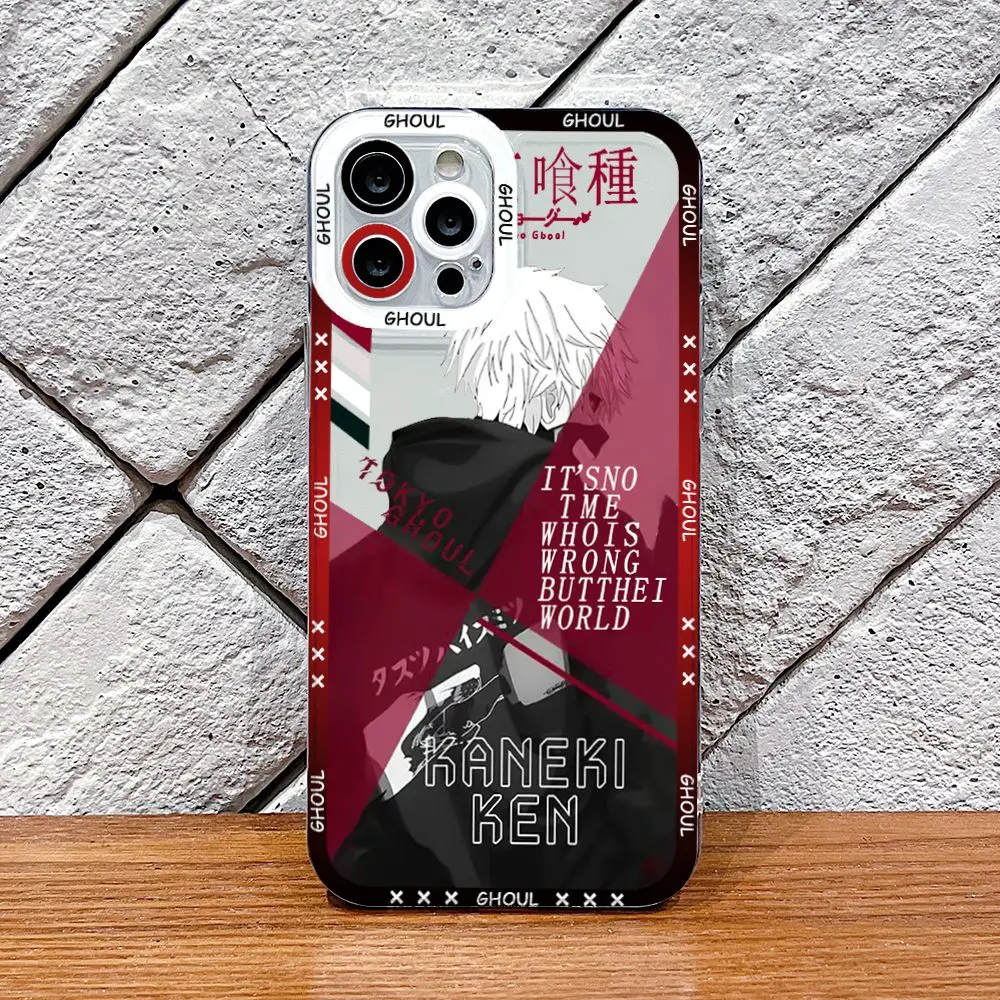 Anime Tokyo Ghoul Phone Case for Oppo A98 A96 A79 A78 A74 A60 A58 A57 A54 A53 A38 A17 A16 4G 5G Border Print Transparent Cover