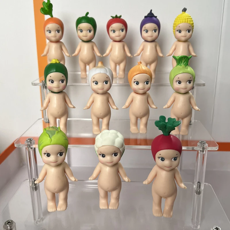 Image of Niedliche Engel-Blindbox-Spielzeuge – Gemüse-Serie Anime-Minifiguren, Schreibtisch-Ornamente, Sammlerstücke, Überraschende Geburtstagsgeschenke