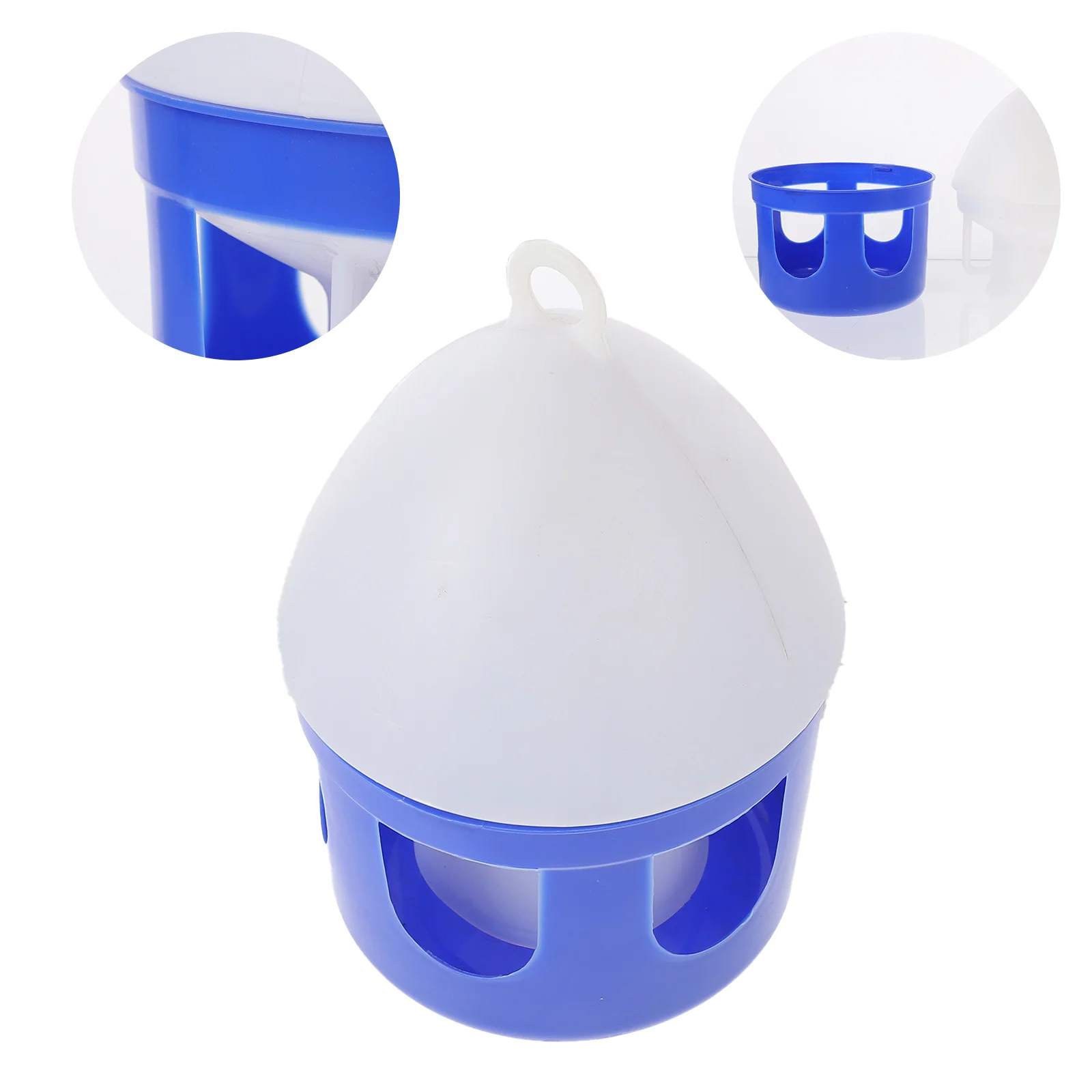 

Bird Feeders Pigeon Kettle Self Drinker Plastic 16X25CM Dove Water Blue Drinking Pet Gift