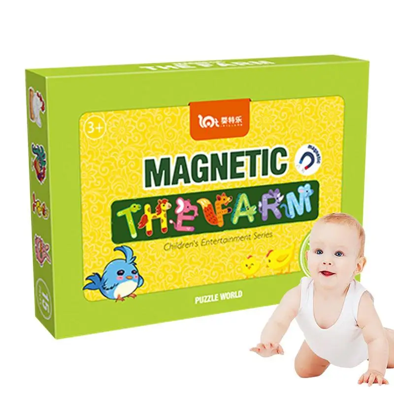 

Magnetic Puzzle For Kids Children DIY Educational Toys Early Education Toys For Kindergarten Cartoon Learning Toys For Preschool