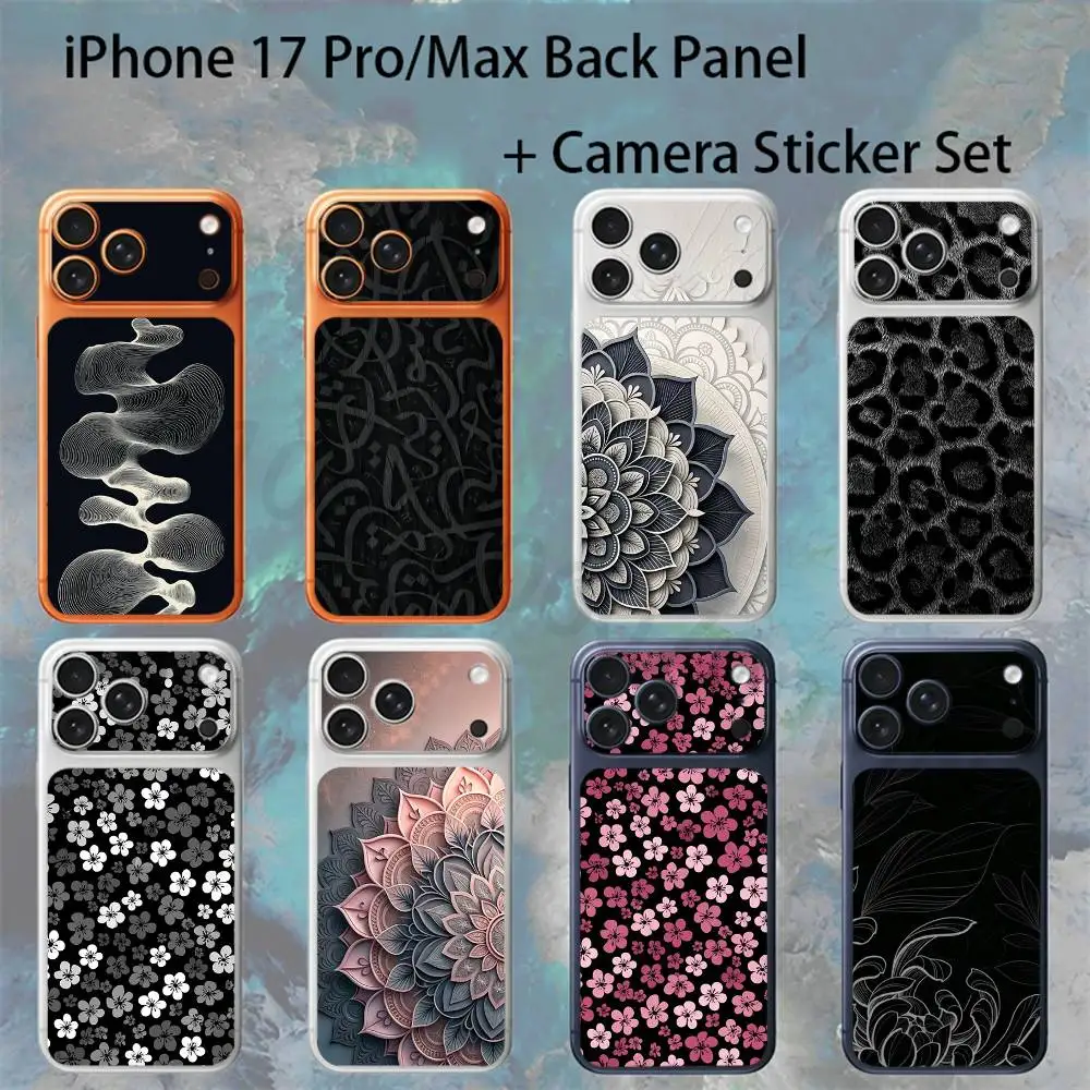 

Серия Pattern Series для iPhone 17 Pro/Max: Защитная пленка-наклейка на заднюю крышку аккумулятора с декоративной наклейкой для камеры