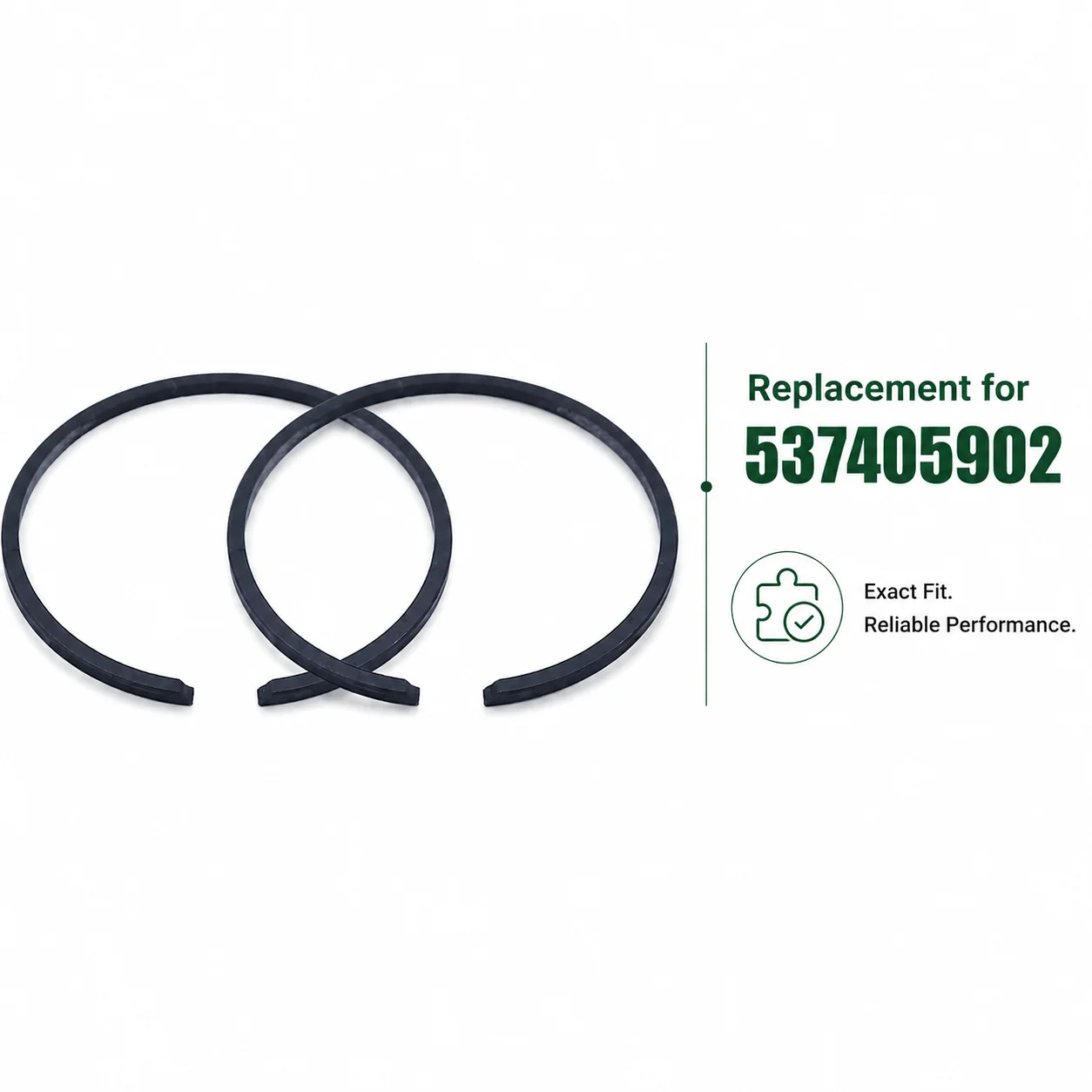 Piston Rings Set 2Pcs 34mm x 1.5mm For Jonsered BC2125 GC2125 GT2125 Trimmer Brushcutter 537405902 Replacement Parts Accessories