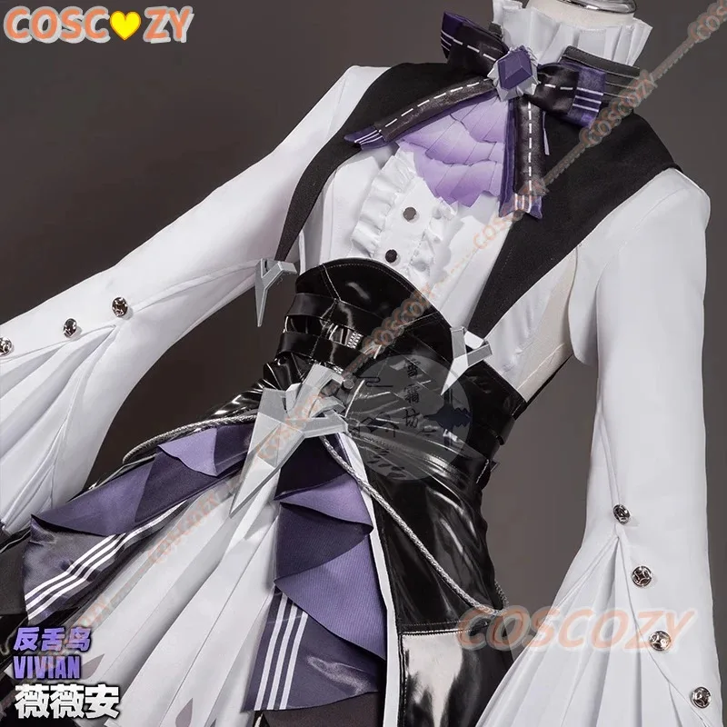

2025 11 Game ZZZ Zenless Zone Zero Vivian Cosplay Costume Wig Dress Uniform Headwear Mockingbird Carnival Party Women Girls Con