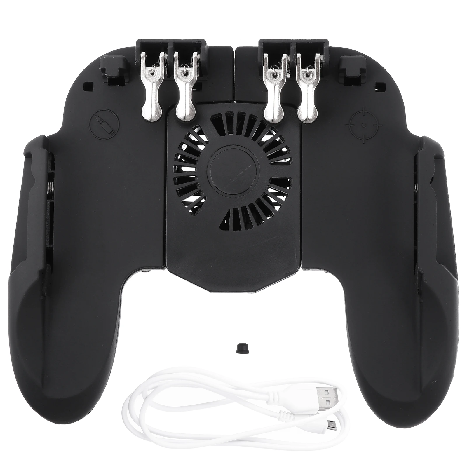 

Adjustable 6.5 Inch Mobile Game Handle Black Abs Trigger For Phone Controller Ergonomic Anti-Slip Multi-Function Gamepad