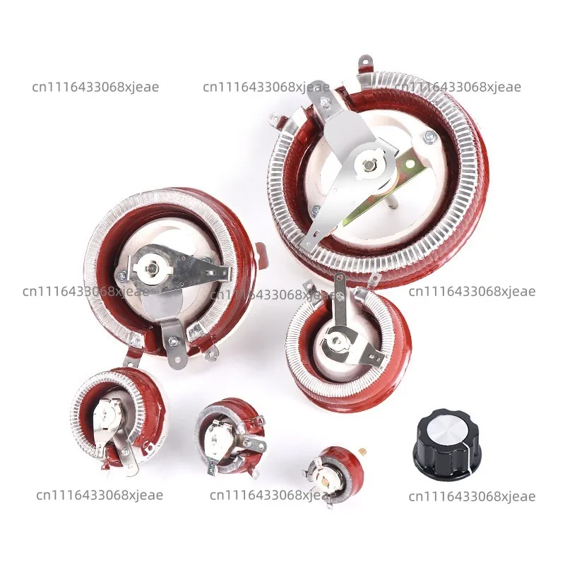 High Power Sliding Varistor Porcelain Disc Disc Adjustable Resistor 25W50W100W500W Watt 10R100R1K