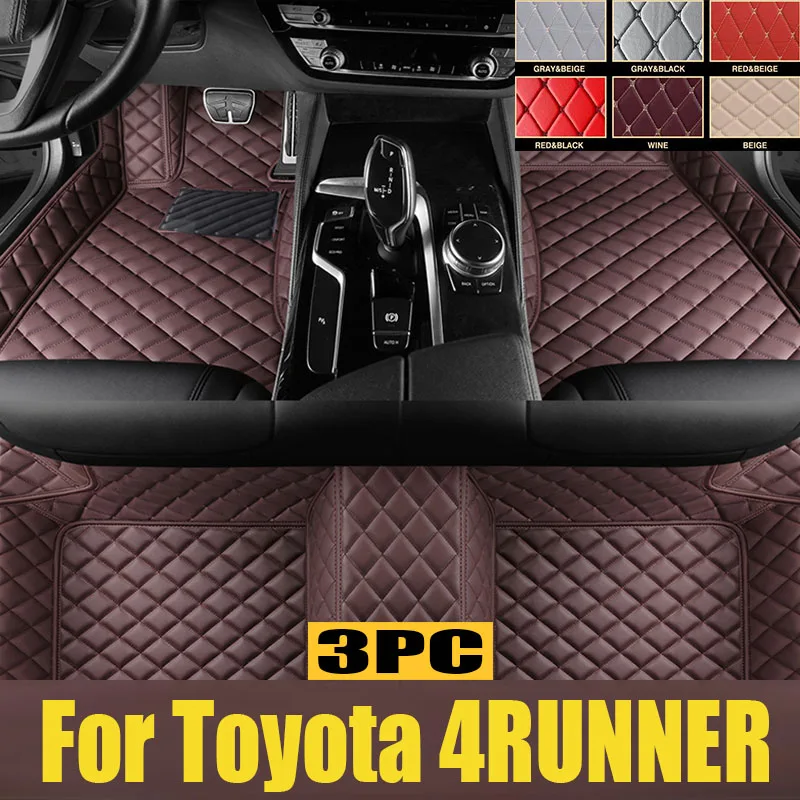 

For Toyota 4RUNNER 2013-2020 Auto Car Floor Mats All-Weather TPE Foot Mats Odorless Pad Tray Mat Interior trunk mat