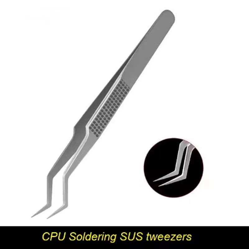 ST-20 Pinzette per saldatura professionali Pinzette elettroniche in acciaio inossidabile per PCB SMD IC chip CPU High Flying Line