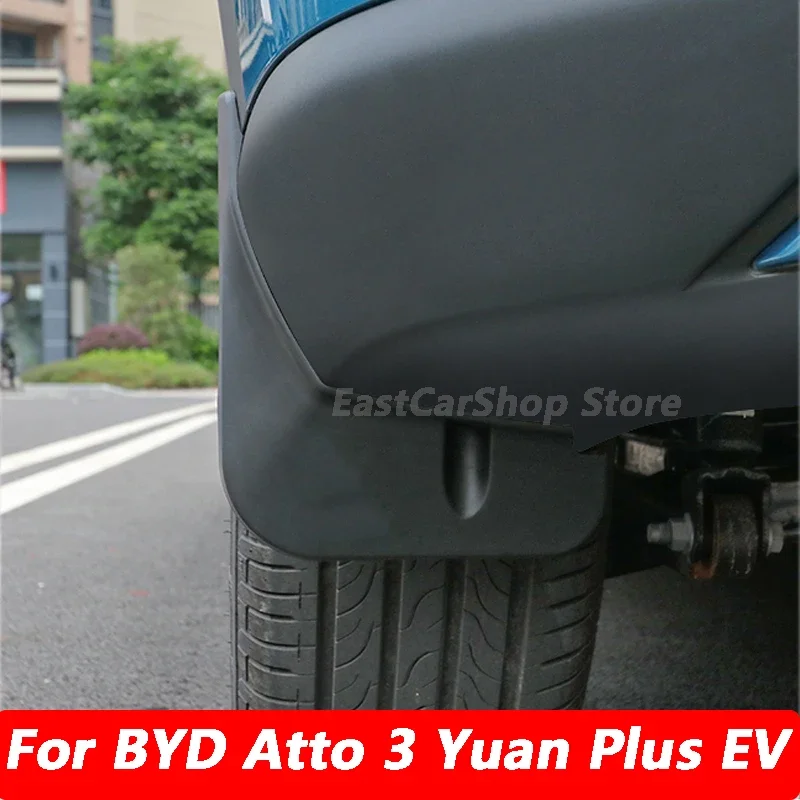 

For BYD Atto 3 Yuan Plus EV 2021 2022 2023 Car Front Rear Mudflaps Fender Flares Mud Flaps Painted Mudguards Guards Accessories