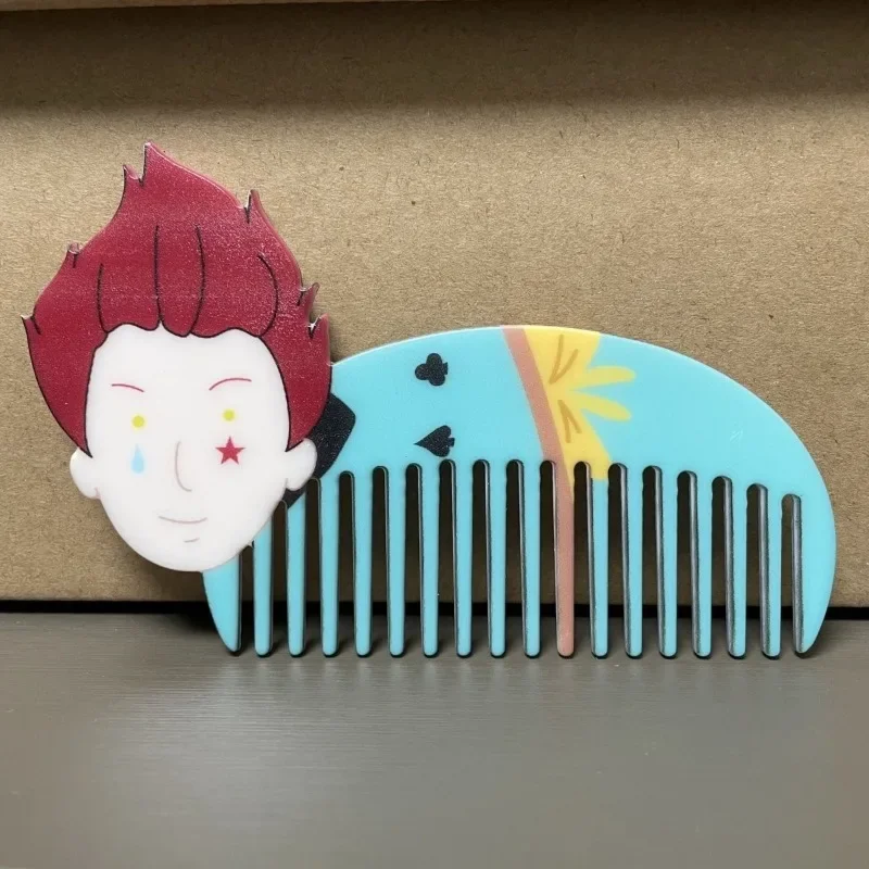 

New HUNTER×HUNTER Abstract Cute Hair Comb Portable Travel Comb Exquisite Double-sided Printed Design Perfect Gift for Classmates