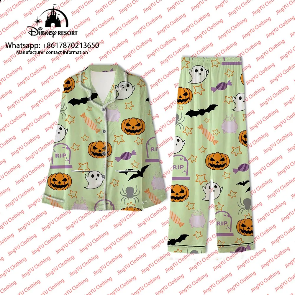 Casual Tweedelige Mickey En Minnie 2023 Nieuwe Herfst Cartoon-Print Broek Met Lange Mouwen Damespyjama 'S Voor Thuis