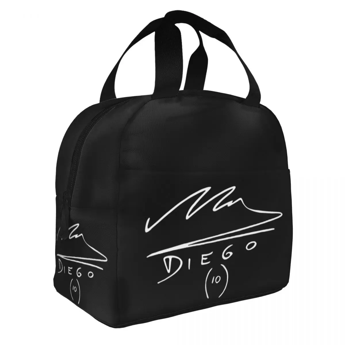 Diego Armando DIOS Insulated Lunch Cooler Bag Lunch Container Maradona Argentina Football Soccer Legend Tote Lunch Box Food Bag