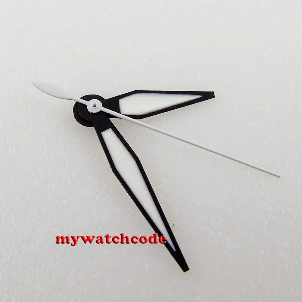 Reloj con borde negro, accesorio de pulsera compatible con movimiento NH35, NH36, 7s25, 7s35, 4r15, 4r35, 4r36