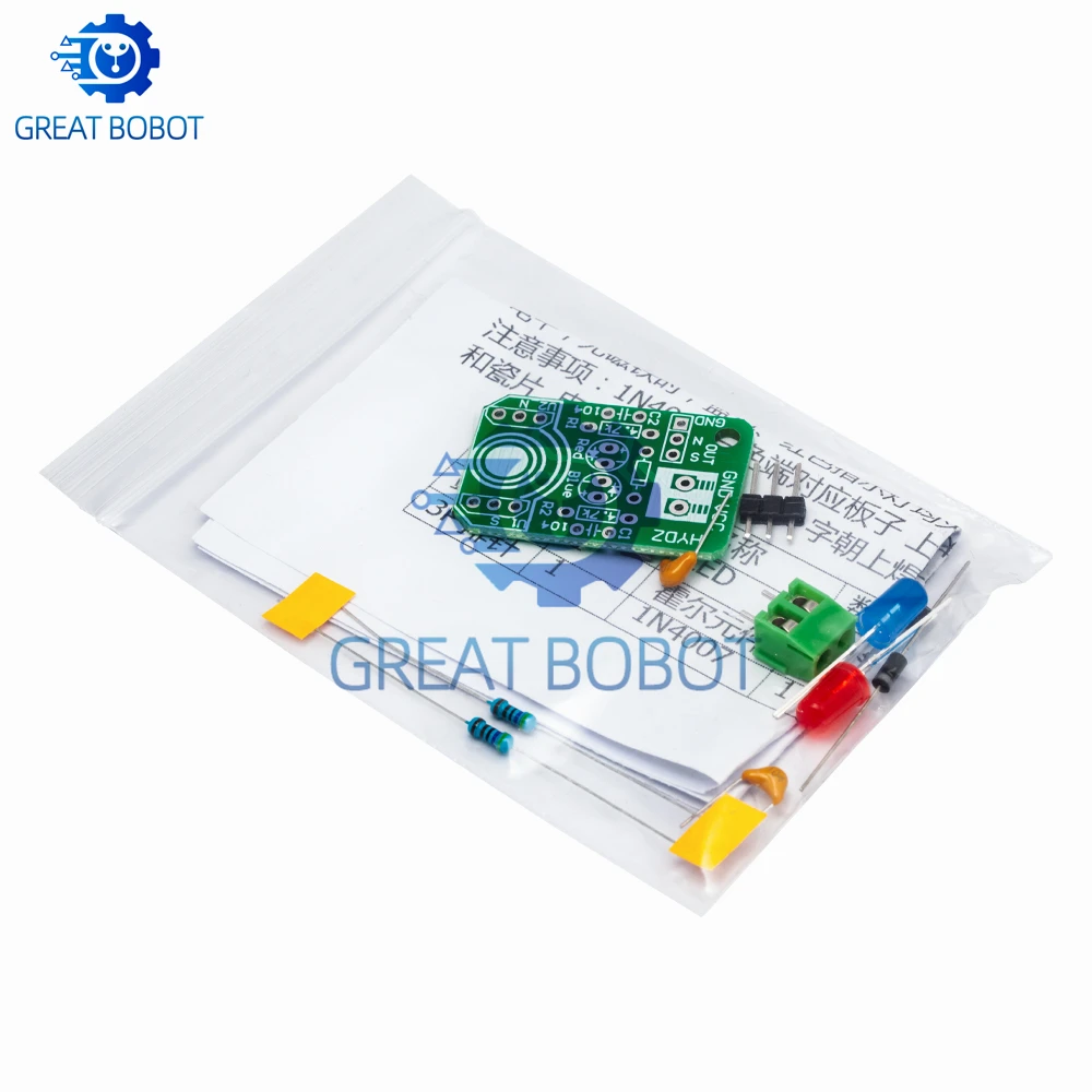 Hall Effect Magnetic Sensor Module North South Pole Detection Magnetic Induction Board for Arduino DIY Learning