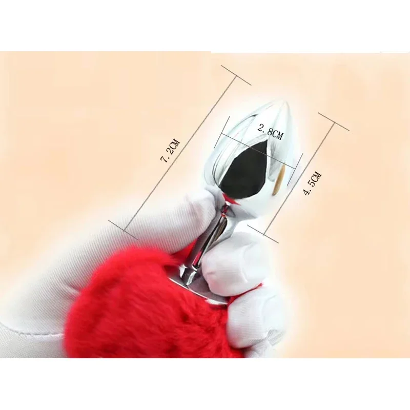 Anal Butt Plug with Bunny Tail 5 Color Sex Toy for Women Femate Man Gay Steel Annal Anus Buttplug Adult Sex Shop Products