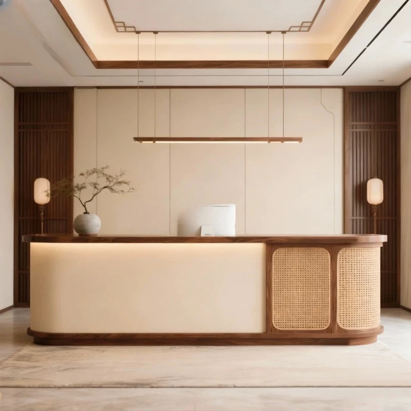 Display Unique Reception Desks Modern Beauty Company Design Reception Desks Luxury Salon Comptoire Accueil Commercial Furniture