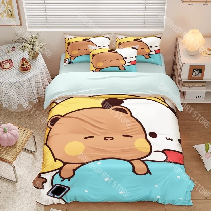 3D Print Bubu Dudu Cartoon Bedding Set Twin Queen King Full Size Duvet Cover Pillowcase Bed boys girls Adult Home Textiles