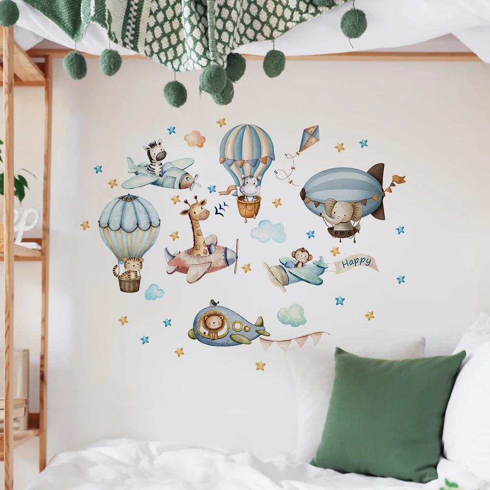 Watercolor Zoo Animal Wall Dec - đánh giá và giá Baby Nursery Wallpaper