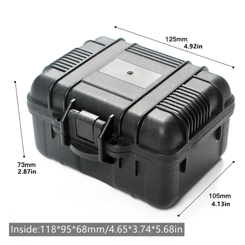 Plastic Tooling Box Sealed Equipment Waterproof Instrument Case Small Collectible Storage Hard Case Outdoor Portable Toolbox