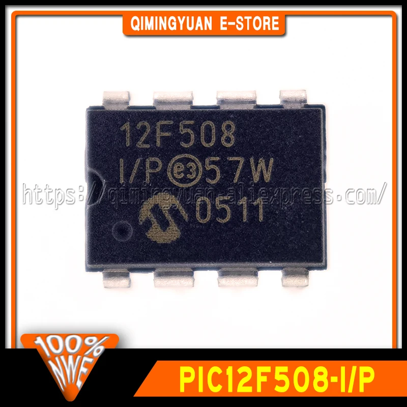 10PCS/LOT PIC12F508-I/P DIP8 12F508 100% New Original In Stock