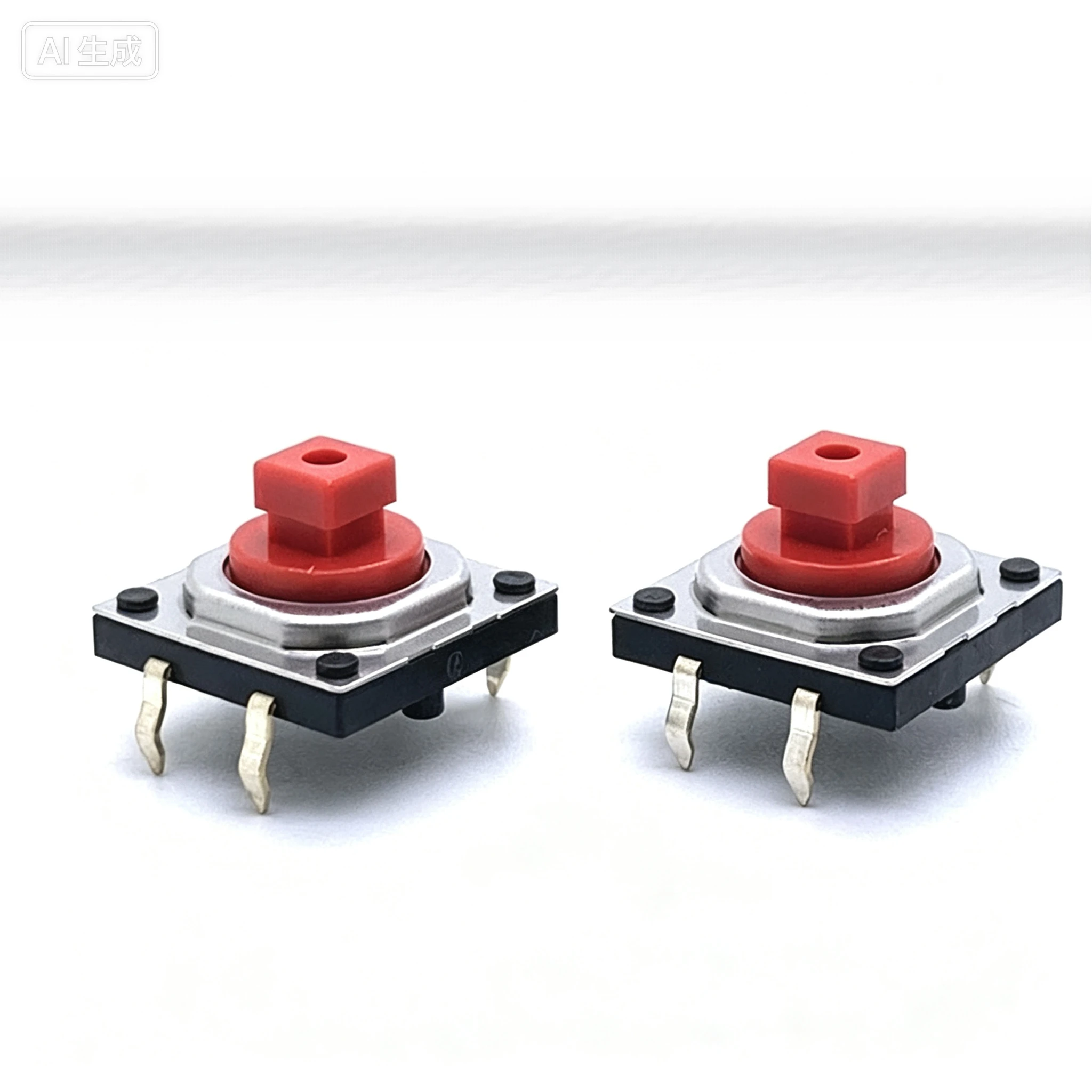 SKQEACA010 Tactile Switch 12x12x7.3mm Red Square Head Dustproof 4Pin for ALPS