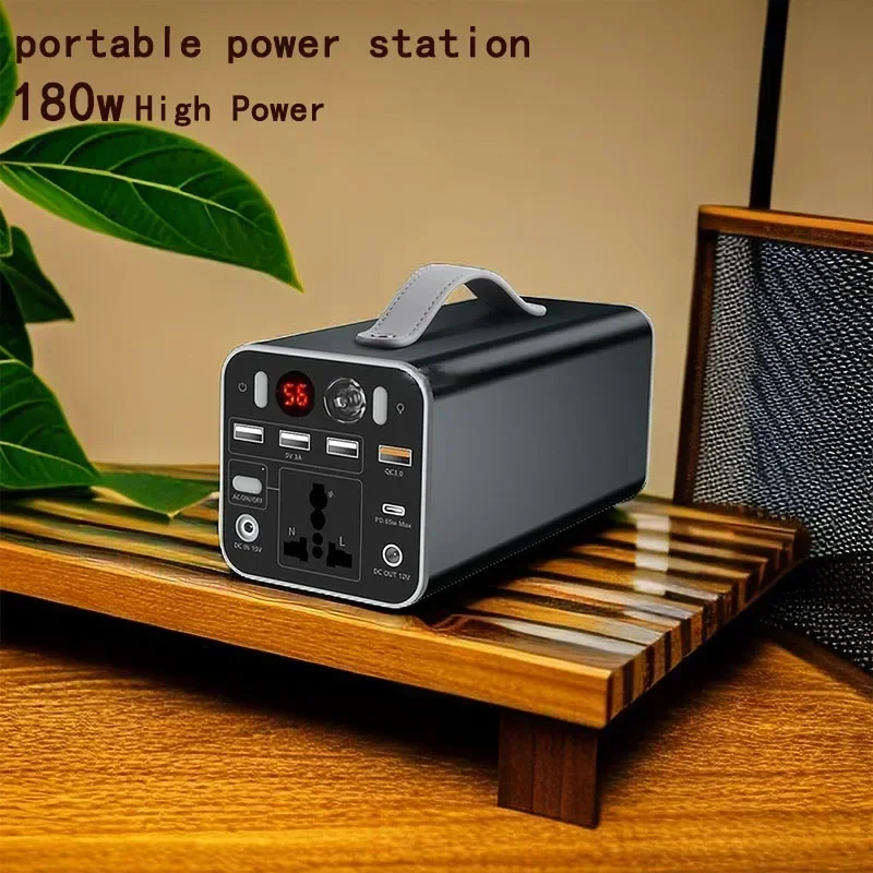 Outdoor Emergency Power Supply Power Bank Generator 180W Portable Power Station 45000mAh DC output Battery Charger 110V/220V