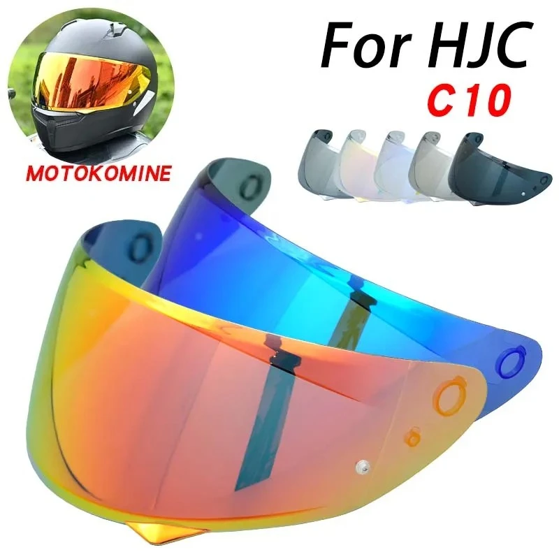

C10 Motorcycle Helmet Visor Lens for HJC C10 Replace Anti-UV Anti-Scratch Dustproof Wind Shield Motorcycles Accessories casco