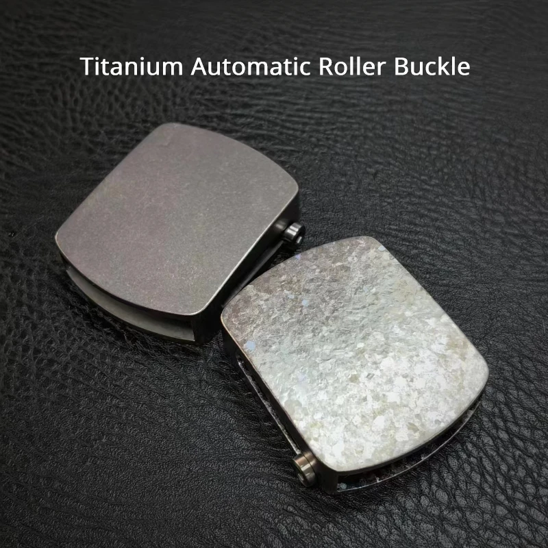 3.5/3.8cm Titanium Belt Buckle Automatic Roller Buckle High-Quality Titanium Alloy Durable For Men's Outdoor Tactical Belts