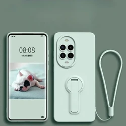 Invisible Bracket Stand Holder Case for Huawei Nova13 Pro Liquid Silicone Soft Shell for HUAWEI Nova 13 13Pro Back Cover Funda