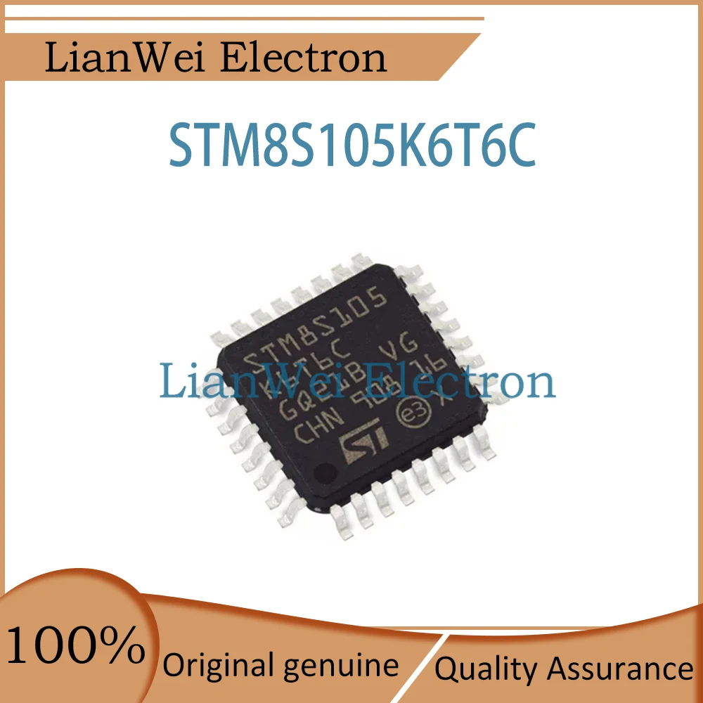 

STM8S105 STM8S105K6T6C STM8S105K6T6 IC MCU Chipset LQFP-32